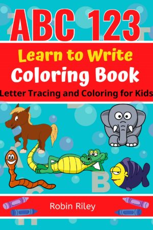 ABC 123 Learn to Write Coloring Book Cover