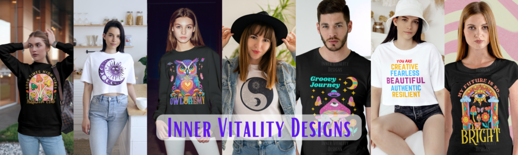 Inner Vitality Designs Banner for Merch/T-Shirts/Apparel